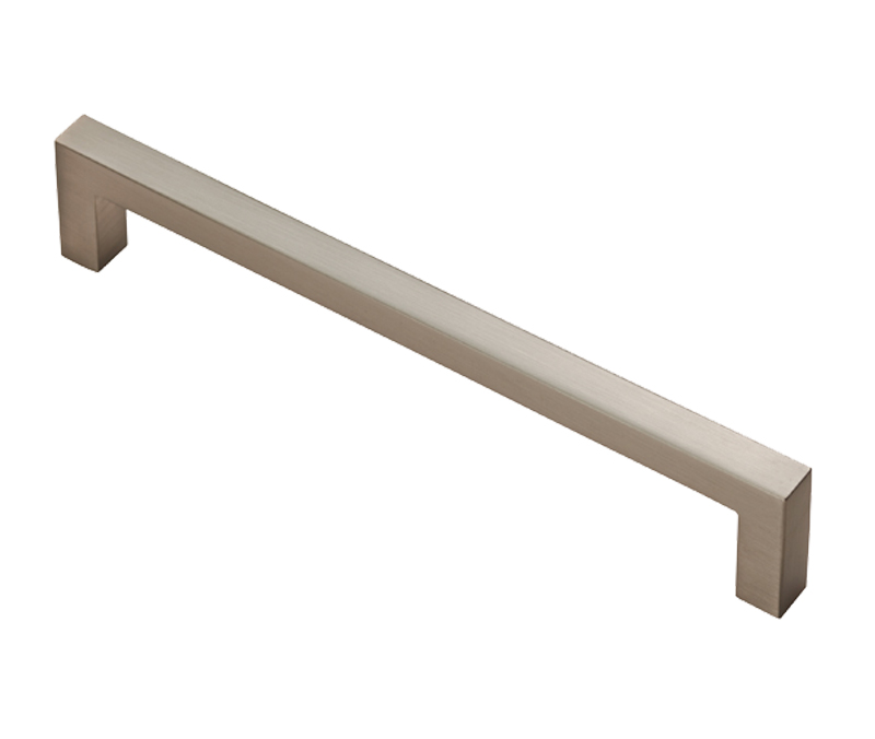 Fingertip Block Cabinet Pull Handles (160mm Or 320mm C/c), Satin Nickel