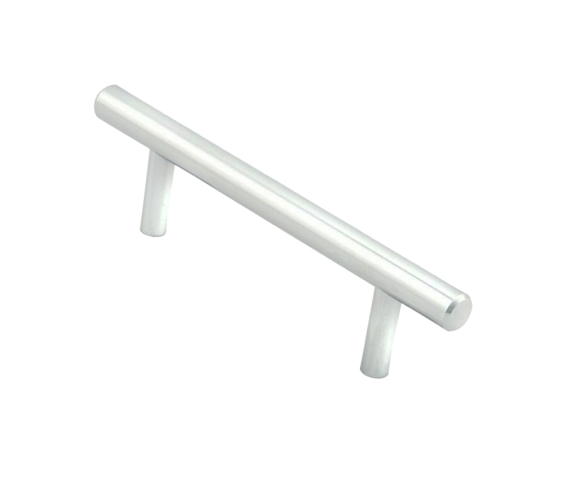 Fingertip Mini T Bar Cabinet Pull Handle (64mm C/c), Polished Chrome