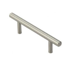 Fingertip Mini T Bar Cabinet Pull Handle (64Mm C/C), Satin Nickel