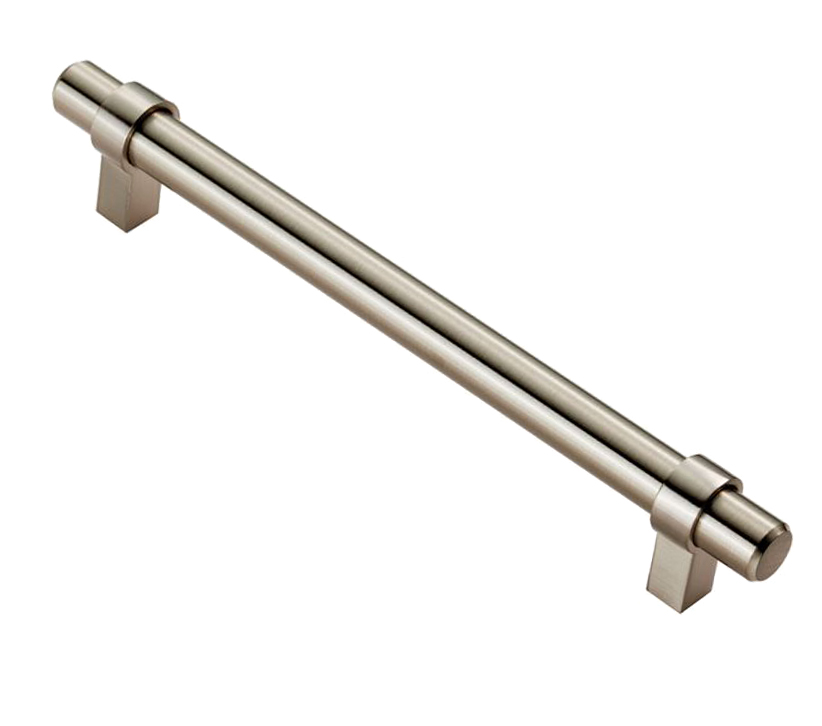 Fingertip Rail Cabinet Pull Handle (160mm Or 320mm C/c), Satin Nickel