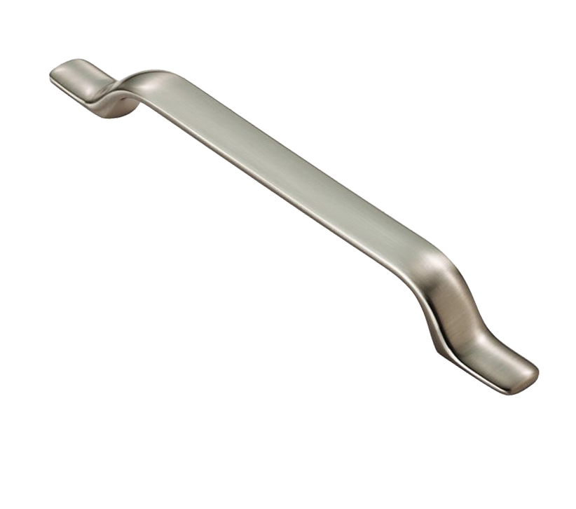 Fingertip Treveri Cabinet Pull Handle (160mm C/c), Satin Nickel