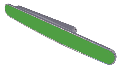 Frelan Hardware Jedo Collection Chameleon 1 Cabinet Pull Handles (96mm C/c), Bright Green