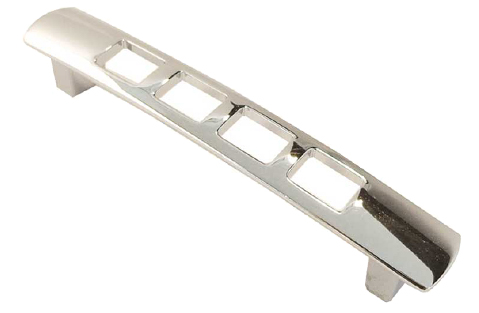 Jedo Collection Quadra Cabinet Pull Handle (160mm C/c), Polished Chrome