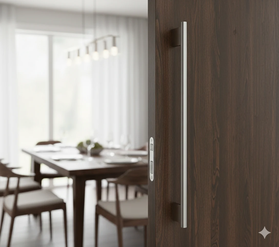 Lucia Gst Pull Handle For Sliding Doors (450Mm), Aluminium Stainless Steel Effect 2 Lucia Gst Pull Handle For Sliding Doors (450Mm), Aluminium Stainless Steel Effect - Image 2