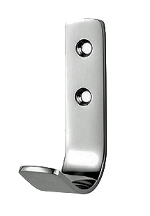 Eurospec Flat Coat Hook, Polished Or Satin Stainless Steel