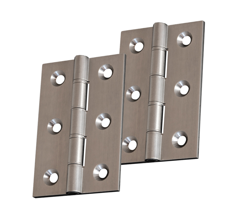 3 Or 4 Inch Double Washered Hinges, Matt Bronze  (sold In Pairs)