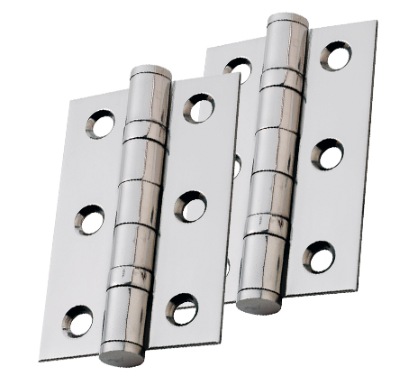 Eurospec 3 Inch Ball Bearing Hinges, Polished Chrome, Electro Brass Or Satin Nickel  (sold In Pairs)