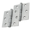 Eurospec 3 Inch Stainless Steel Plain Butt Hinges
