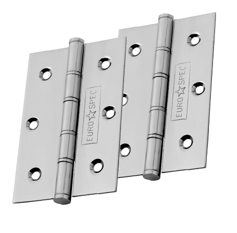Eurospec 3 Inch Stainless Steel Washered Hinges, Polished Or Satin Stainless Steel Finish  (sold In Pairs)