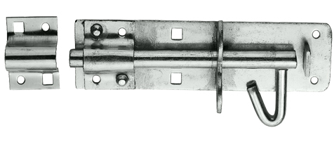 Eurospec Brenton Padbolt For Padlocks, (100mm, 150mm Or 200mm), Zinc Plate