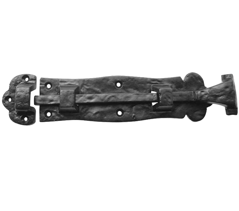 Frelan Hardware Straight Barrel Bolt (200mm), Black Antique