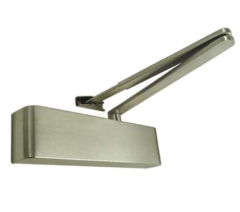 Frelan Hardware Slimline Architectural Size 2-5 Overhead Door Closer With Matching Arm (dda Compliant), Silver Enamelled