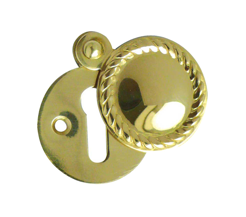 Frelan Hardwarestandard Profile Escutcheon, Polished Brass