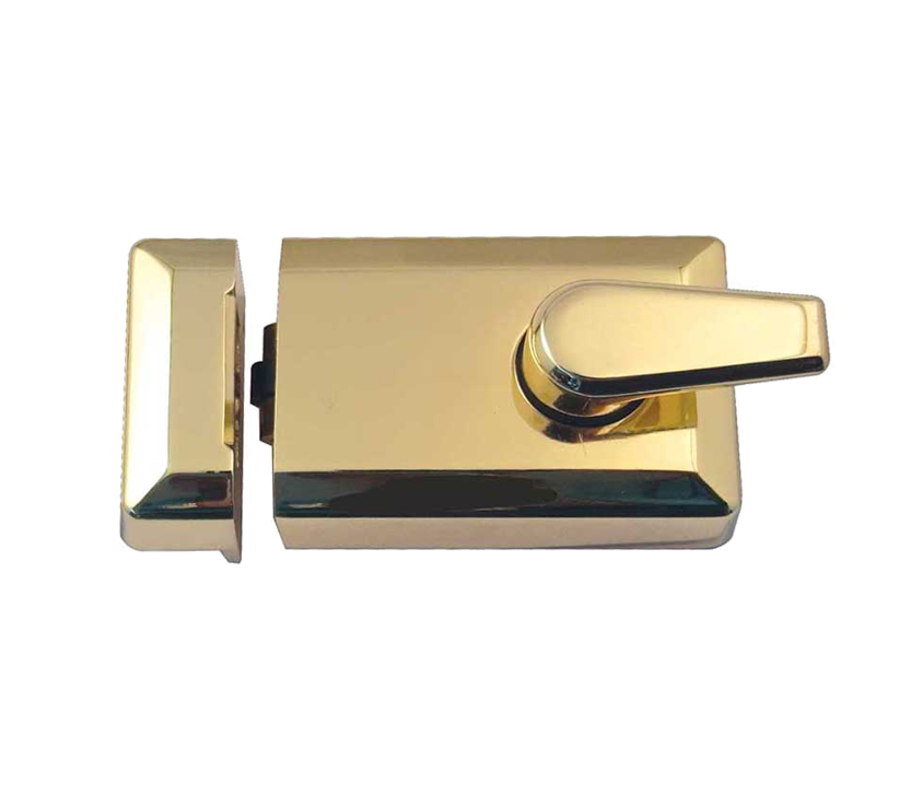 Frelan Hardware Roller Bolt Nightlatch, Polished Brass