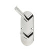 Hat & Coat Hook On Rounded Backplate