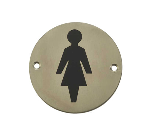 Female Pictogram Sign (75mm Diameter)