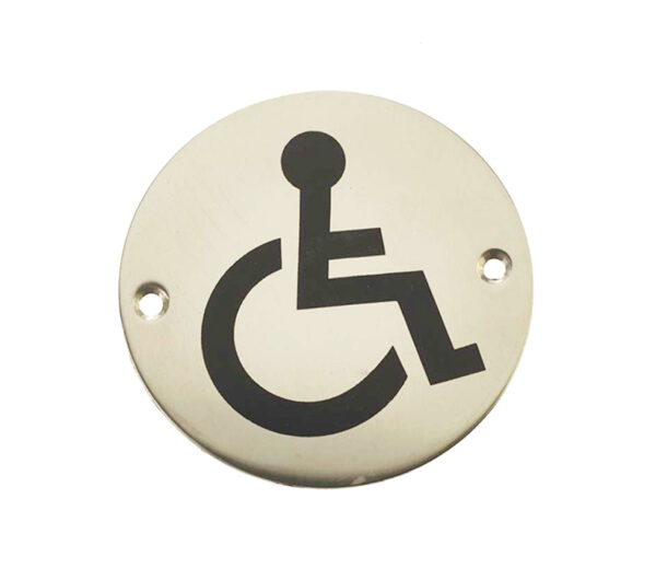 Disability Pictogram Sign (75mm Diameter)