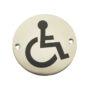 Disability Pictogram Sign (75mm Diameter)