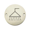 Shower Pictogram Sign (75mm Diameter)