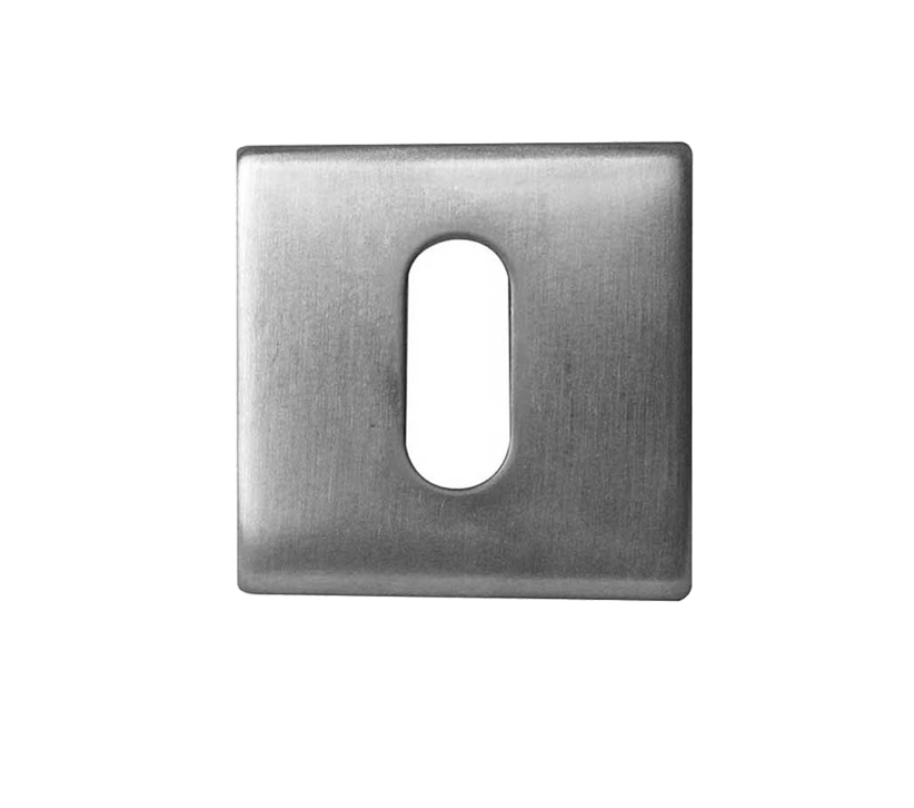 Frelan Hardware Standard Profile Square Escutcheon (52mm X 52mm X 7mm), Satin Stainless Steel