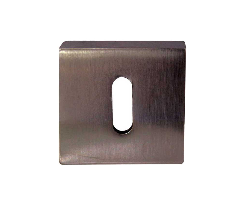 Frelan Hardware Standard Profile Square Escutcheon, Dark Bronze