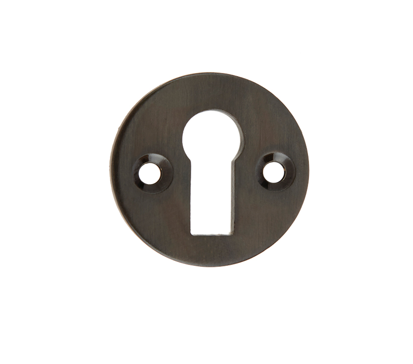 Frelan Hardware Standard Profile Round Escutcheon, Dark Bronze