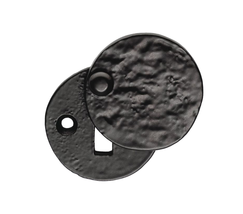 Ludlow Foundries Standard Profile Oval Shape Escutcheon, Black Antique