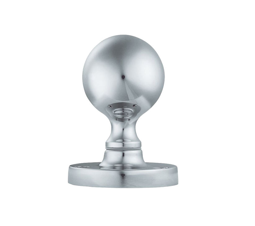 Manital Victorian Ball Mortice Door Knob, Polished Chrome  (sold In Pairs)