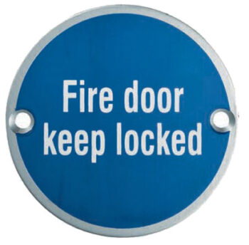 Eurospec Fire Door Keep Locked Sign