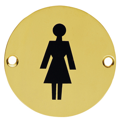 Female Symbol’ Polished Brass