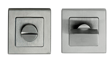 Eurospec Square Turn & Release, Satin Stainless Steel Or Duo Polished & Satin Finish