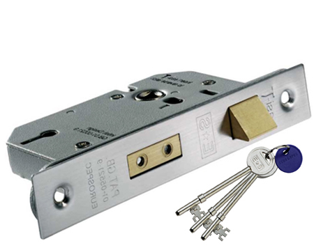 Eurospec 3 Or 5 Lever Universal Replacement Sashlock, Satin Stainless Steel Or Pvd Stainless Brass