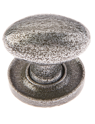 Jedo Collection Valley Forge Oval Cabinet Knob (27mm X 36mm), Pewter Patina