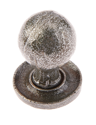 Jedo Collection Valley Forge Round Cabinet Knob (27mm X 39mm), Pewter Patina
