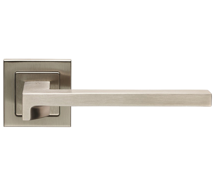 Eurospec Madison Door Handles On Square Rose – Grade 304 Satin Stainless Steel