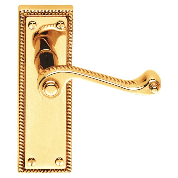 Lever on Back Plate Georgian - Lever Latch -110x45mm