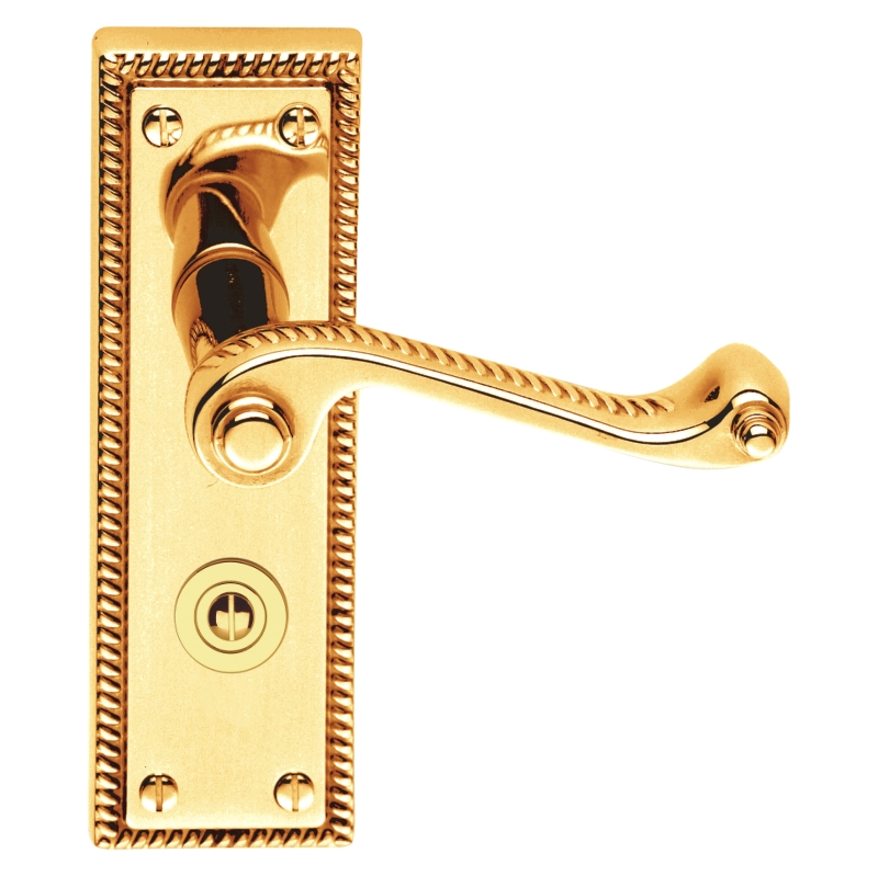 Lever On Back Plate Georgian – Lever Privacy -110x45mm