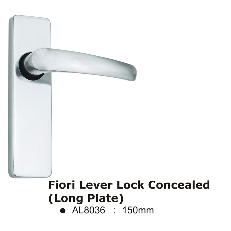 Fiori Lever Lock Concealed (long Plate) -150mm