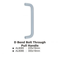 D Bend Bolt Through Pull Handle -300x19mm