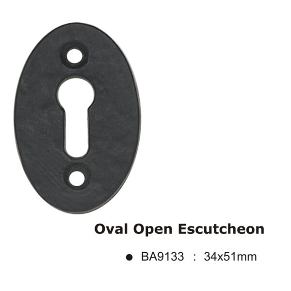 Oval Open Escutcheon -34x51mm