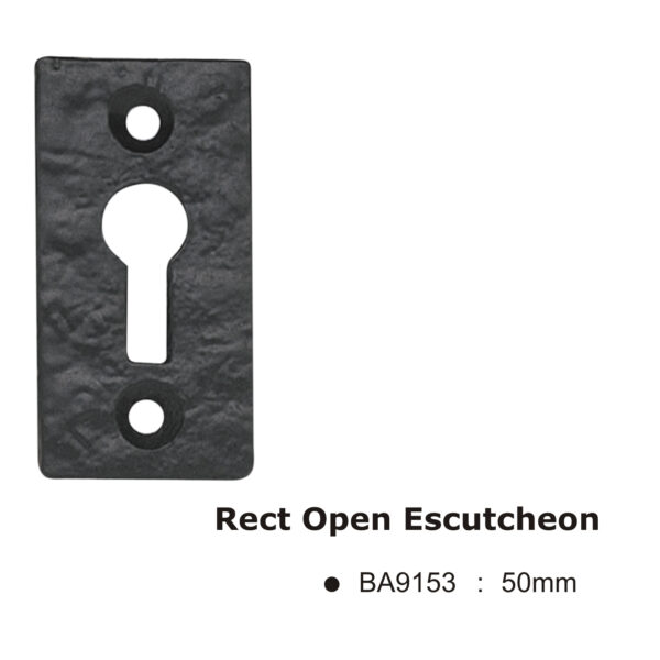 Rect Open Escutcheon -50mm