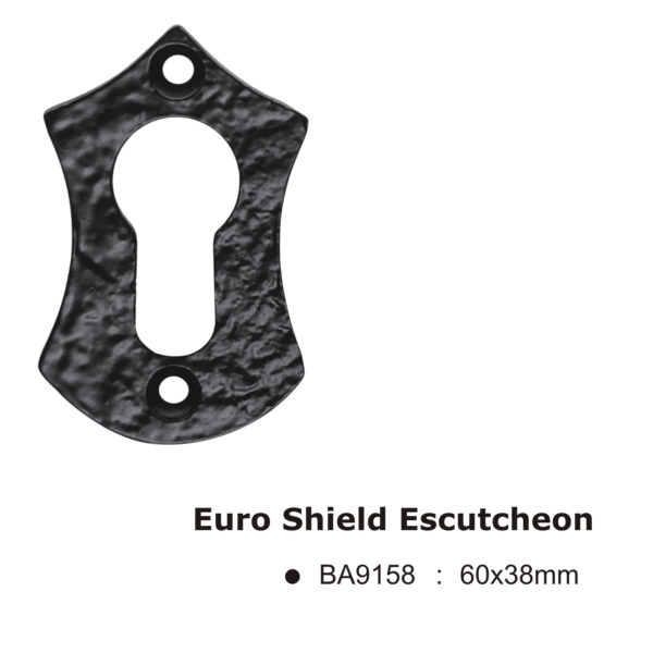 Euro Shield Escutcheon -60x38mm