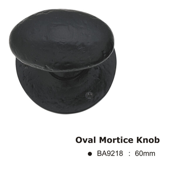 Oval Mortice Knob -60mm