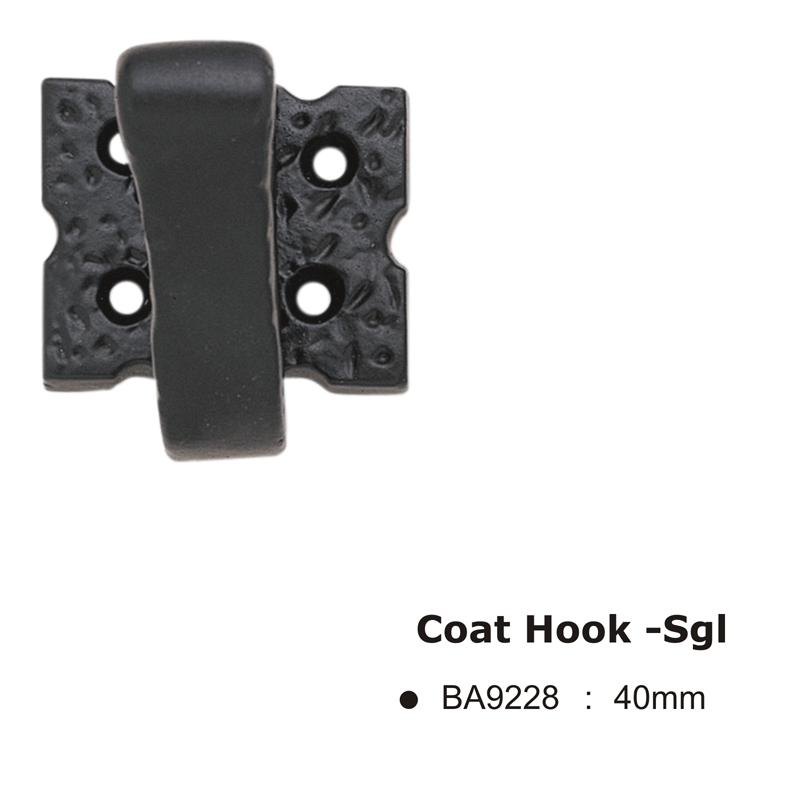 Coat Hook -Sgl -40mm