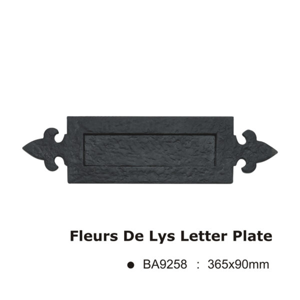 Fleurs De Lys Letter Plate -365x90mm