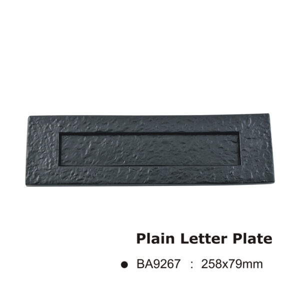 Plain Letter Plate -258x79mm