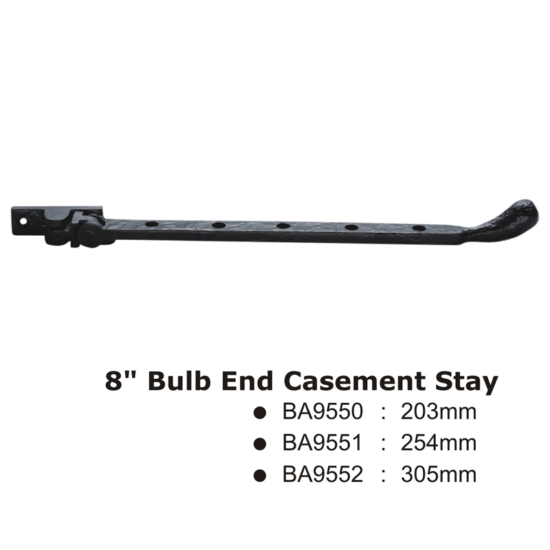 W’ Bulb End Casement Stay -254mm