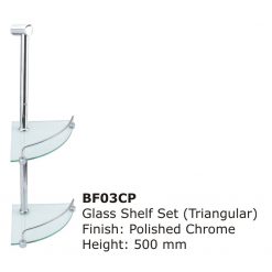 Glass Shelf Set (Triangular) -500 mm