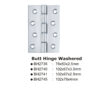 Butt Hinge Washered -102x67x3.5mm