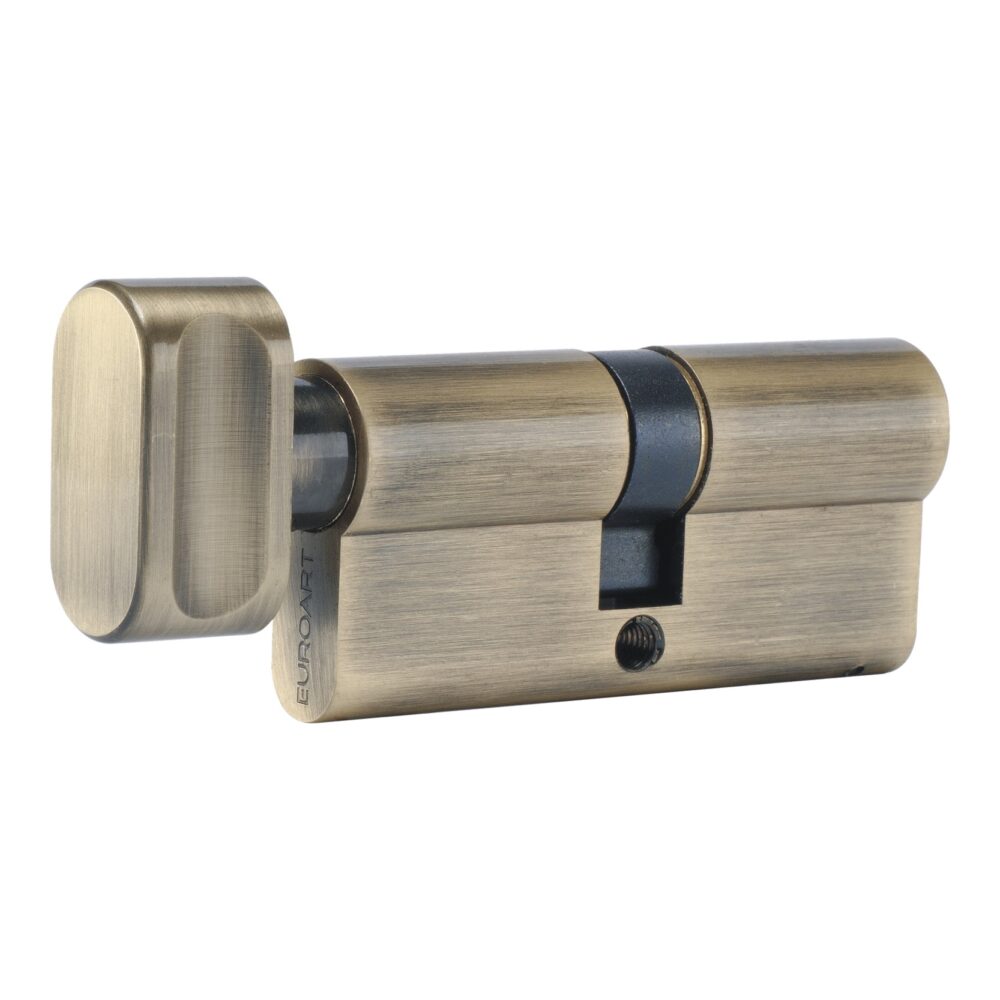 Key and Turn Cylinder - 6 pin Euro Profile - 80mm